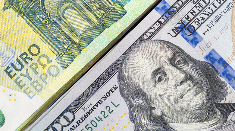 Euros to dollars conversion.