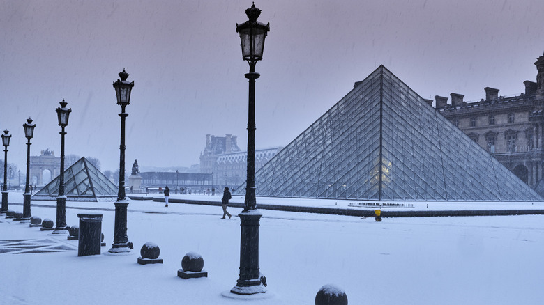 The Pyramide of Louvre in Paris, France