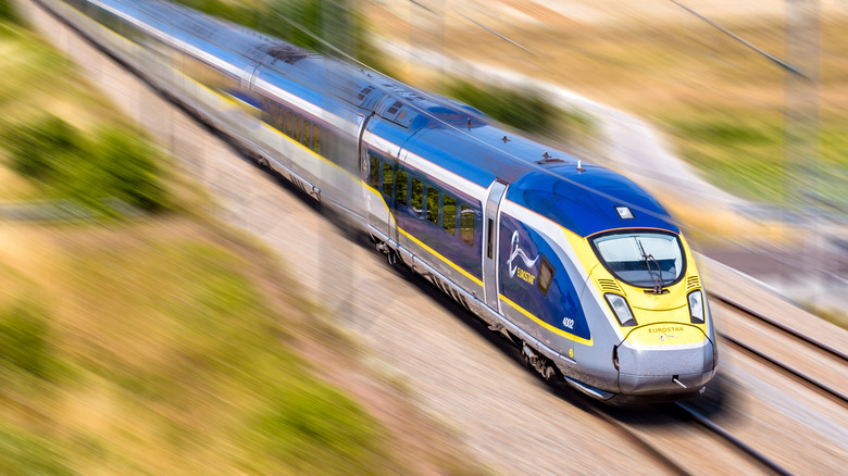A Eurostar e320 high speed train
