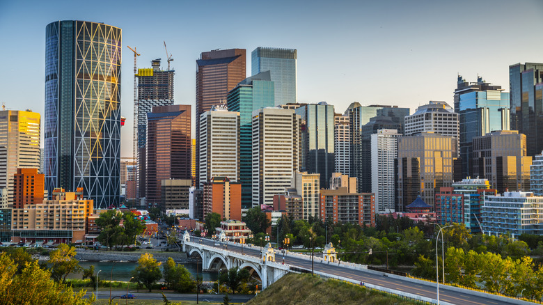 The Calgary skyline
