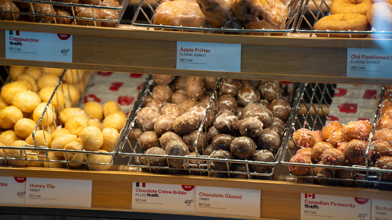 Tim Hortons Timbits assortment in display tray