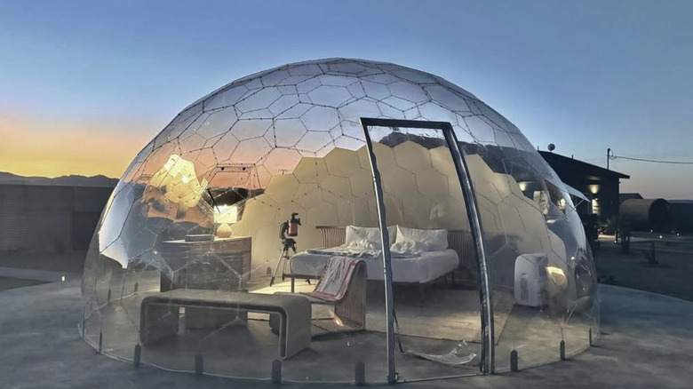 A geodome at Quail Wash Retreat