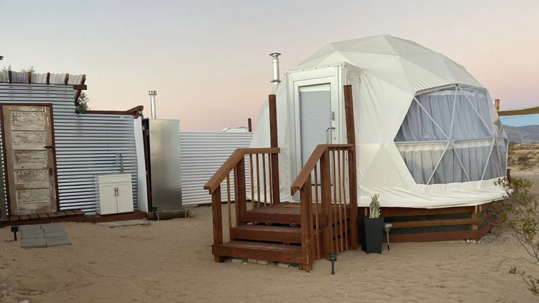 A geodome at Kosmic Tortoise