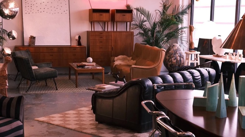 Furniture inside Dial M for Modern in Chicago