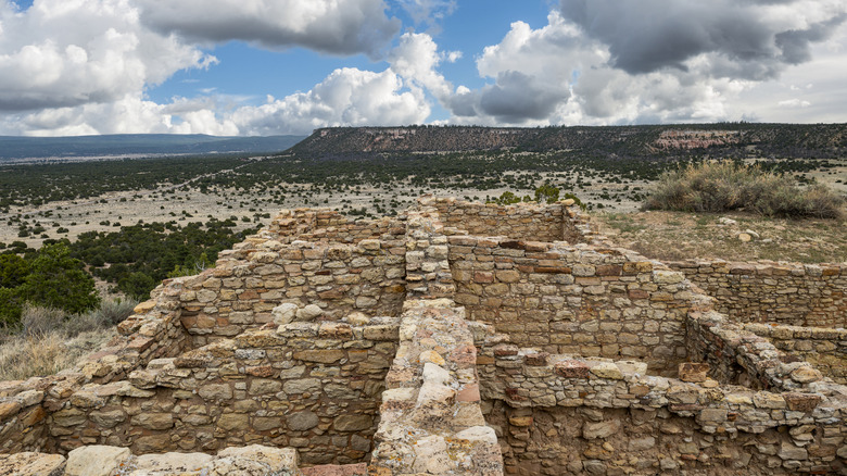 Ruins of Atsinna Pueblo at El Morro National Monument in New Mexico