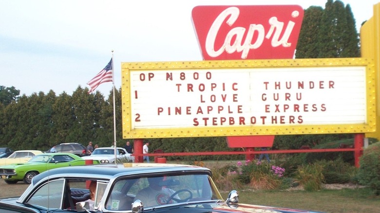 Old car at Capri drive-in