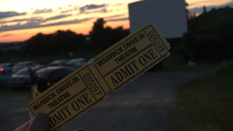 Ticket at Warwick Drive-in