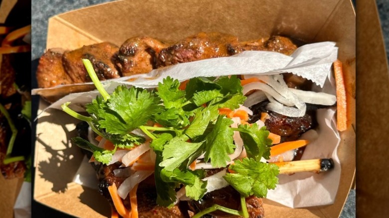 skewer on a plate from Bengal BBQ