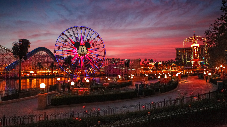 Disneyland at night