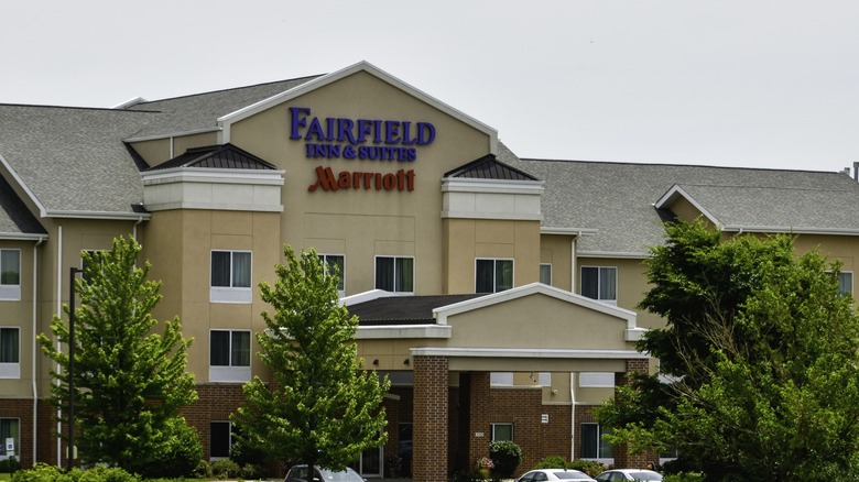 The exterior of a Fairfield Inn
