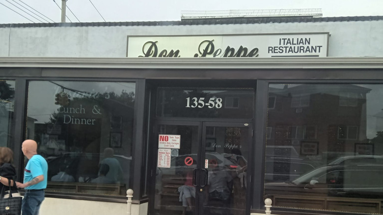 Exterior of Don Peppe signage