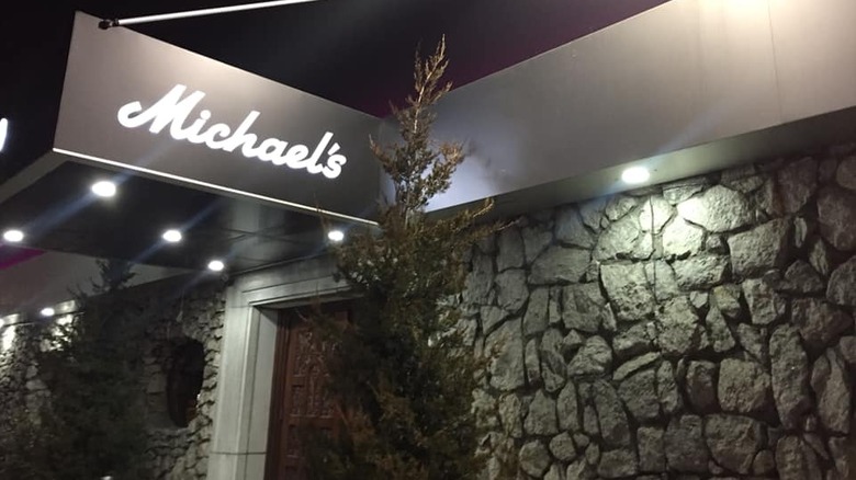 Outdoor sign at Michael's of Brooklyn
