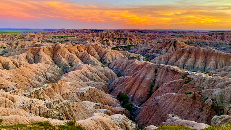 Sunset in Badlands National Park, South Dakota