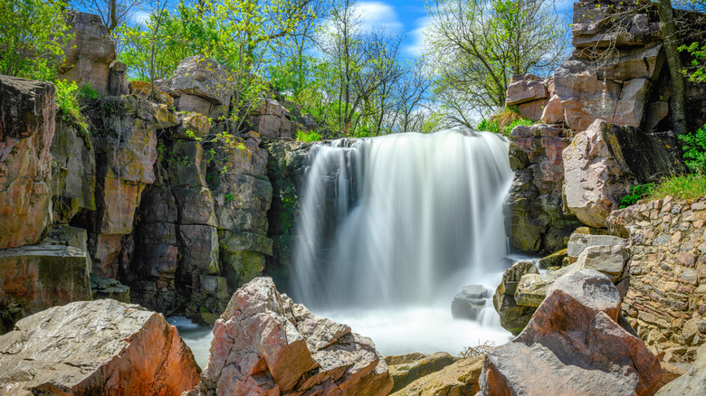 Winnewissa Falls at Pipestone National Monument, Minnesota