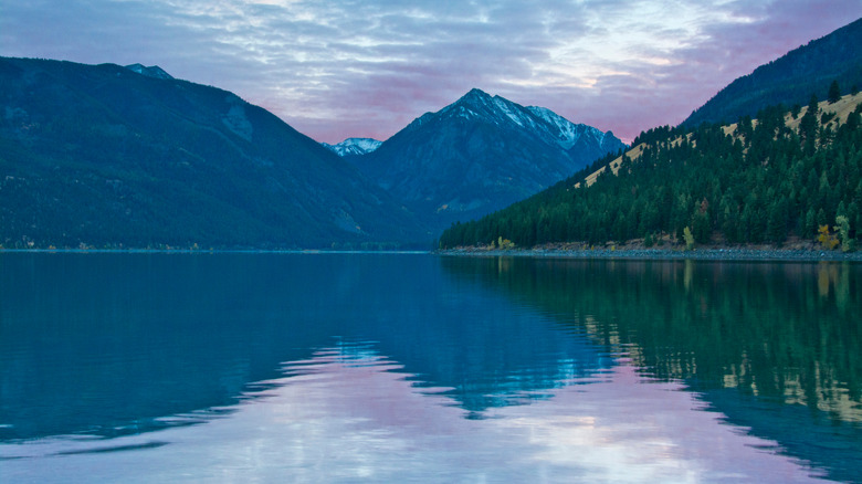 Sunset on Wallowa Lake near Joseph, Oregon