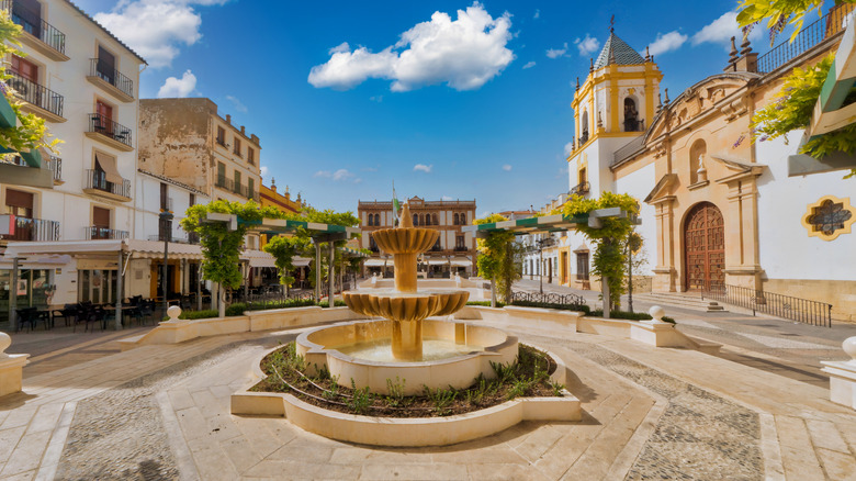 Empty streets of Ronda during siesta hours