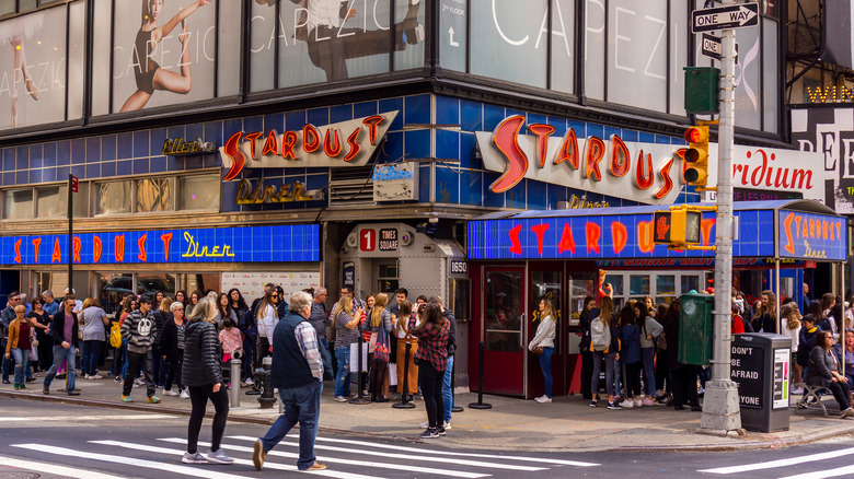 Long line outside Stardust diner