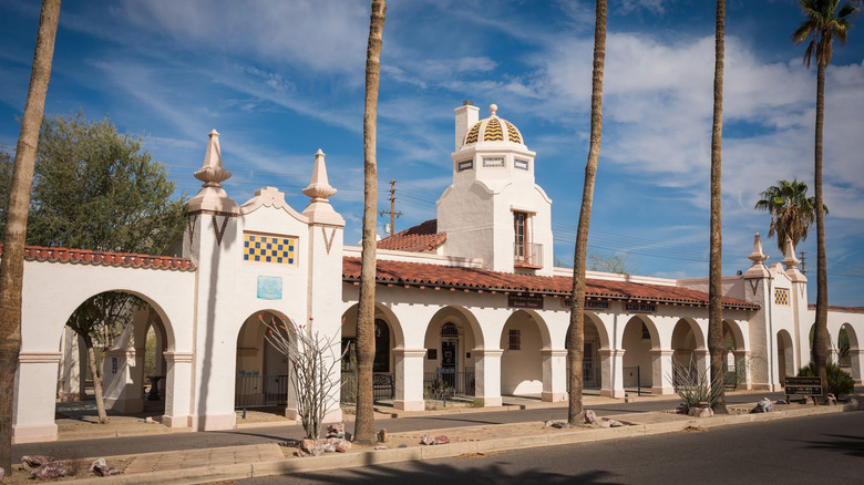 Colonial architecture in Ajo, Arizona