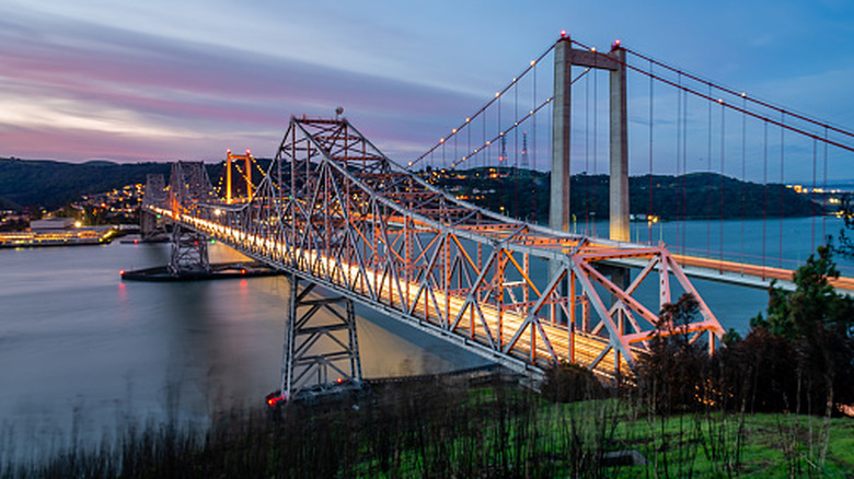 Alfred Zampa Memorial Bridge above Carquinez Strait outside Vallejo