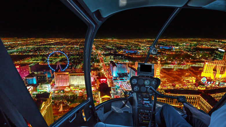 Helicopter over Las Vegas