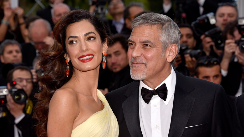 Amal and George Clooney on the Cannes red carpet