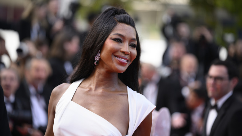 Naomi Campbell on the Cannes red carpet