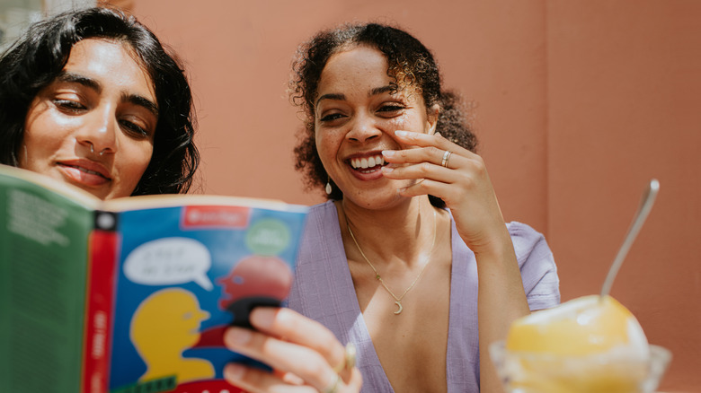 Women learning a new language