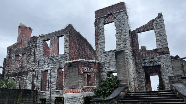 Exterior ruins of Dungeness Mansion