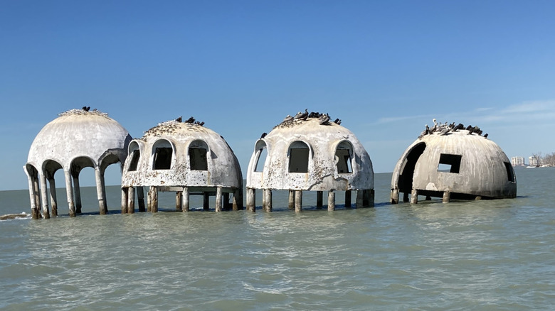 Cape Romano Dome House exterior over water