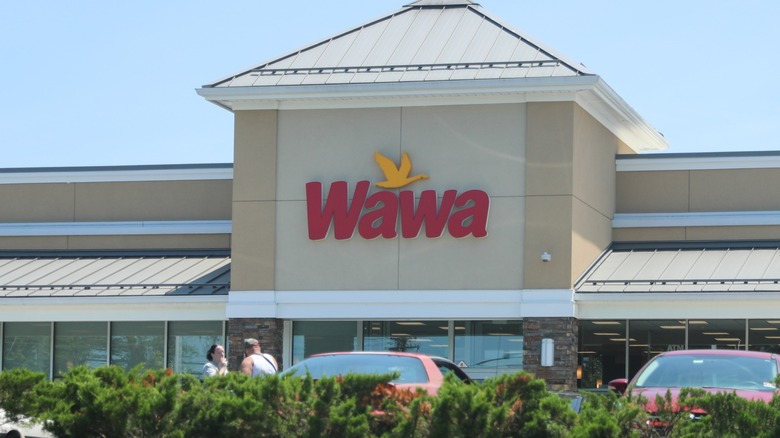 Wawa gas station and convenience store building