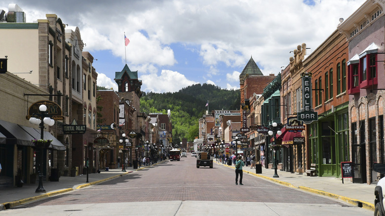 Downtown Deadwood, South Dakota business street