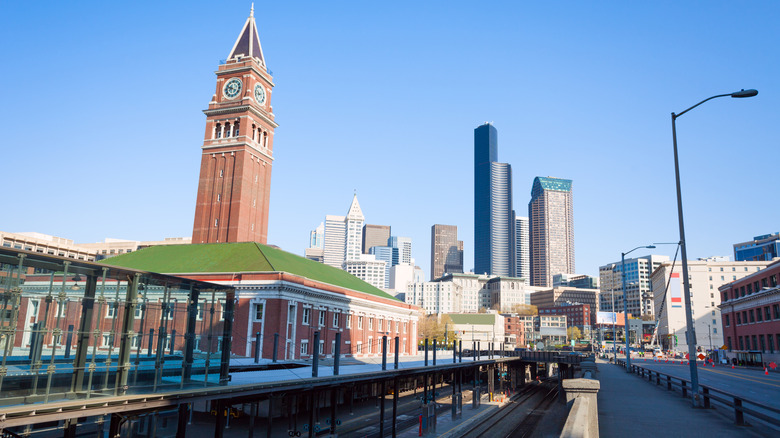 Exterior of King Street Station and clock tower