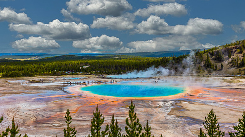 Grand Prismatic Spring at Yellowstone National Park