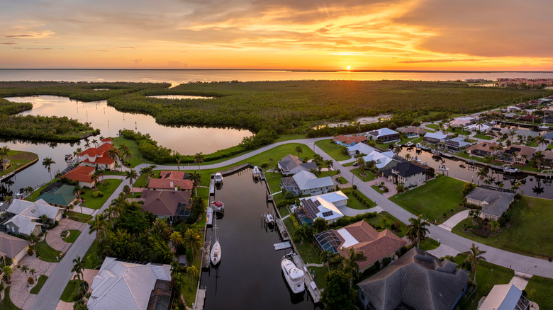 Punta Gorda, Florida sunset over the bay