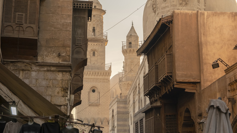 Street view of historic Cairo