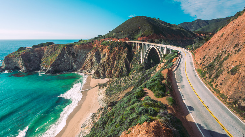 Coastal views along Pacific Coast Highway in California