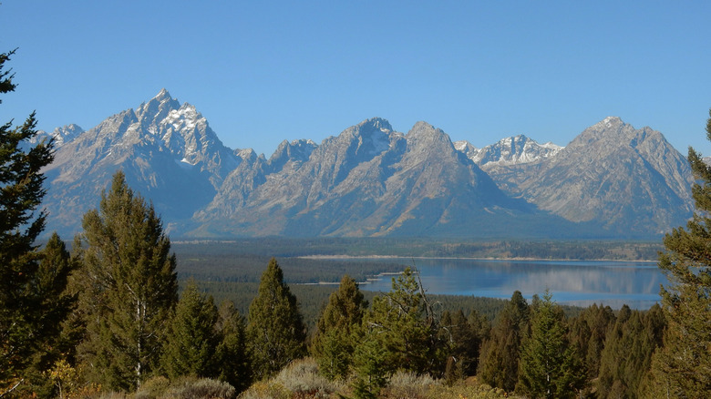 The Teton Range viewed from Signal Mountain in Grand Teton National Park