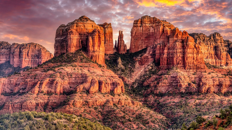 Sunset at Cathedral Rock in Sedona
