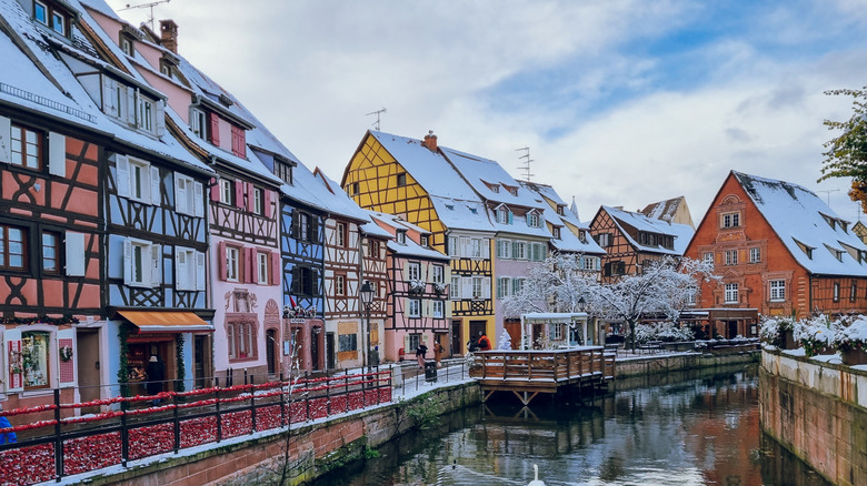 Wintertime at Le Petite Venise in Colmar, France