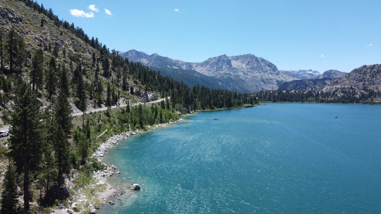 June Lake along the Sierra Nevada Mountains