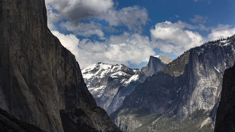 view of sierra nevada snowy peaks