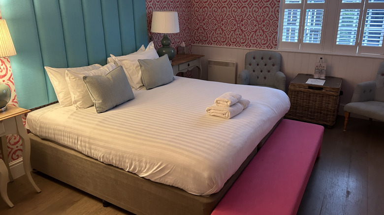Room inside Swan Hotel. Newby Bridge, Lake District, U.K.