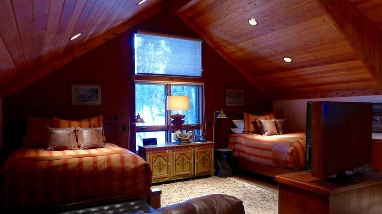 Two bedroom suite in a luxury cabin at Paws Up resort