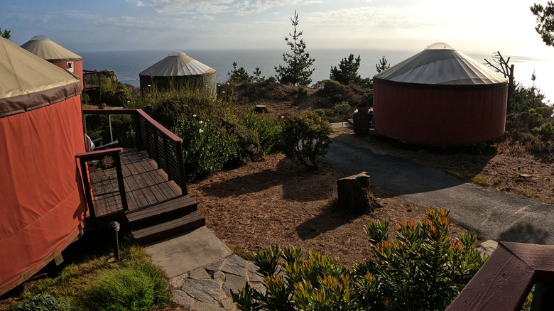 Treebones Resort with luxury yurts in Big Sur, California