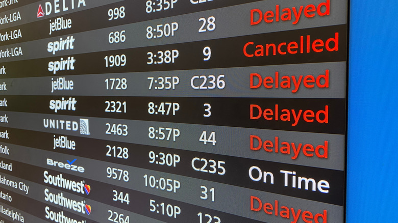 Flight delays grid