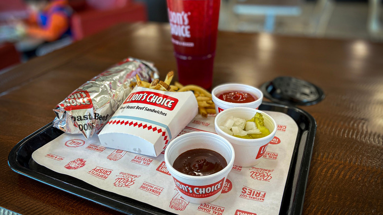 A meal at Lions Choice in St. Louis, Missouri