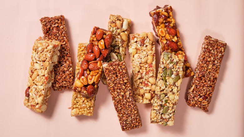 Selection of energy bars