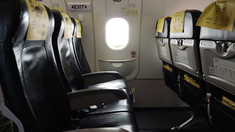 Exit row seat on plane
