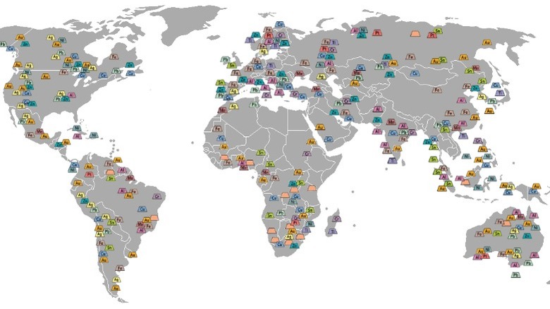 A global mining map
