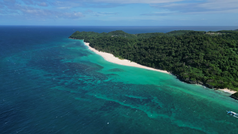 Boracay's Puka Beach from above